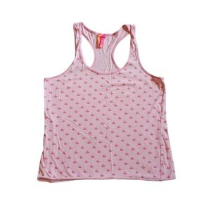Jenni By Jennifer Moore Pink Bunny Racerback Tank Top Small